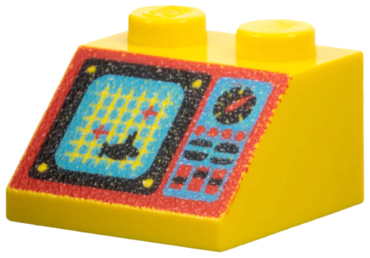 3039pb019 - Slope 45 2 x 2 with Aquazone Pattern