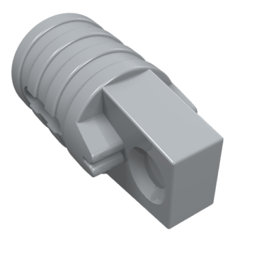 30552 - Hinge Cylinder 1 x 2 Locking with 1 Finger and Axle Hole on Ends with Slots
