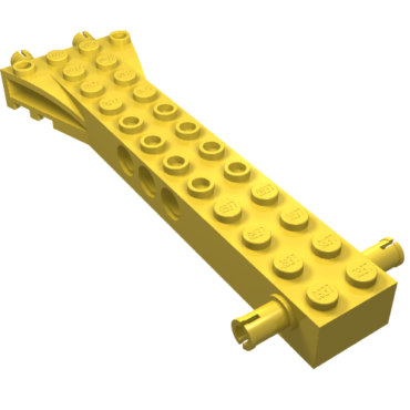 30621 - Brick, Modified 2 x 12 with 2 Side Pins and 2 End Pins, Technic Holes, and 4W Flared End