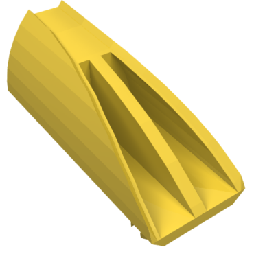 30647 - Vehicle, Fairing 1 x 4 Side Flaring Intake with 2 Pins
