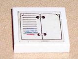 3068apb09 - Tile 2 x 2 without Groove with Appointment Book, Open Pattern (Sticker) - Set 295