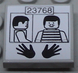 3068pb0002 - Tile 2 x 2 with Prisoner ID 23768 Pattern