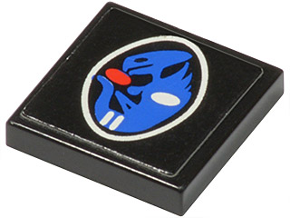 3068pb0030 - Tile 2 x 2 with Alien Egg Pattern (Sticker) - Sets 1737 / 5129 / 6854 / 6856 / 6899 / 6938 / 6958 / 6982