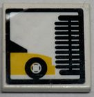 3068pb0209 - Tile 2 x 2 with Car Wash Brush Pattern (Sticker) - Set 7993