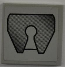 3068pb0441 - Tile 2 x 2 with Truck Fifth-Wheel Coupling Pattern (Sticker) - Set 8199