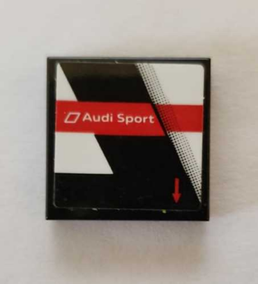 3068pb1429L - Tile 2 x 2 with White 'Audi Sport' Pattern Model Left Side (Sticker) - Set 75872