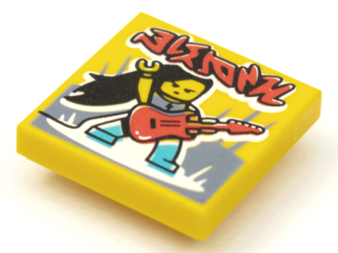 3068pb1630 - Tile 2 x 2 with BeatBit Album Cover - Rock Guitarist Pattern