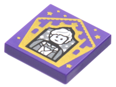 3068pb1751 - Tile 2 x 2 with HP Chocolate Frog Card Newt Scamander Pattern