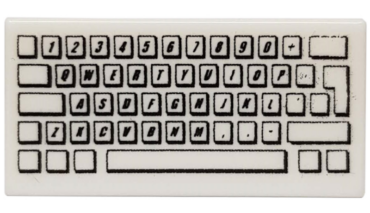 3069pb0030 - Tile 1 x 2 with Computer Keyboard Standard Pattern