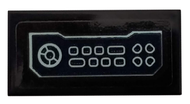 3069pb0814 - Tile 1 x 2 with Keyboard Pattern (Sticker) - Set 76160