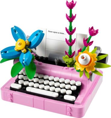 31169-1 - Typewriter with Flowers