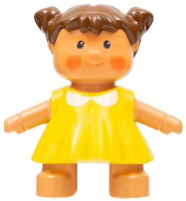 31312pb02 - Duplo Figure Doll, Lisa's Baby, Yellow Dress
