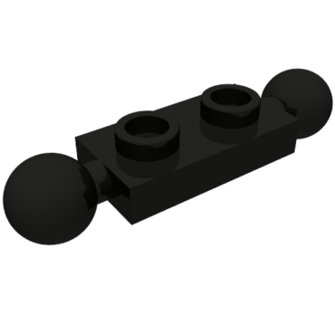 3170 - Plate, Modified 1 x 2 with Tow Ball on Ends