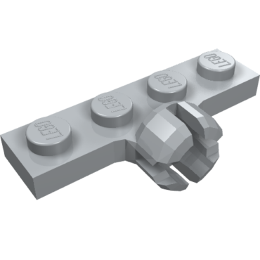 3183c - Plate, Modified 1 x 4 with Tow Ball Socket, Short, 4 Slots (7mm Socket Length)