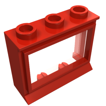 31bc01 - Window 1 x 3 x 2 with Extended Lip, with Glass
