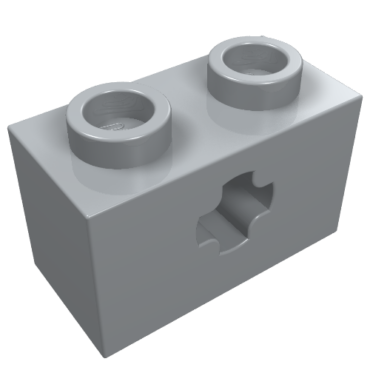 32064 - Technic, Brick 1 x 2 with Axle Hole