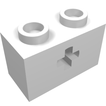 32064a - Technic, Brick 1 x 2 with Axle Hole and Inside Side Supports