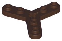 32125 - Technic, Plate Rotor 3 Blade with Smooth Ends and 6 Studs (Propeller)