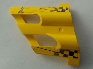 32191pb07 - Technic, Panel Fairing # 2 Large Short, Large Holes, Side B with Checkered Flags and Number 1 Pattern (Sticker) - Set 8445