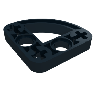 32249 - Technic, Liftarm, Modified L-Shape Quarter Ellipse Thin 3 x 3