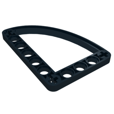 32251 - Technic, Liftarm, Modified L-Shape Quarter Ellipse Thin 5 x 7