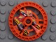 32358pb01 - Technic, Disk 5 x 5 - RoboRider Talisman Wheel, Flame Mold with Robot Pattern