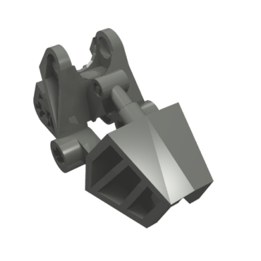 32475 - Bionicle Foot with Ball Joint Socket 3 x 6 x 2 1/3, Rounded Tops