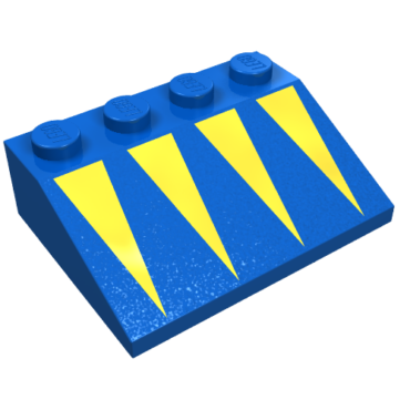 3297p02 - Slope 33 3 x 4 with Yellow Triangles Pattern