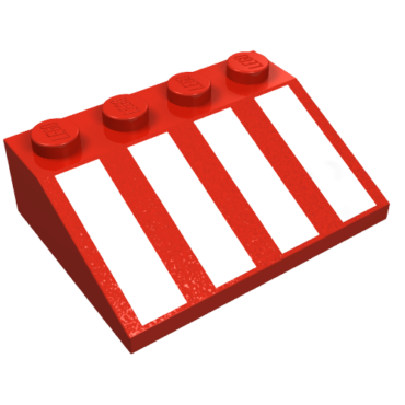 3297p03 - Slope 33 3 x 4 with White Stripes Pattern