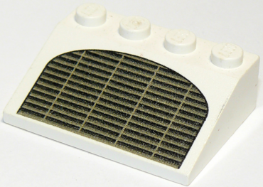 3297px4 - Slope 33 3 x 4 with Black and Dark Gray Horizontal Grille Pattern
