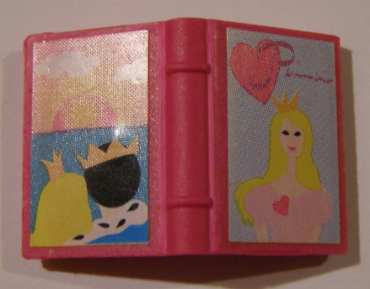 33009pb036 - Minifigure, Utensil Book 2 x 3 with Princess and Sunset Pattern (Stickers) - Set 7578