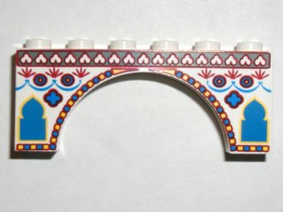 3307px1 - Arch 1 x 6 x 2 with Indian Pattern