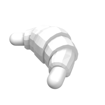 33125 - Croissant with Rounded Ends