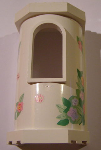 33213pb06 - Belville Wall, Tower with Window with Flowers and Butterflies Pattern (Stickers) - Set 7578