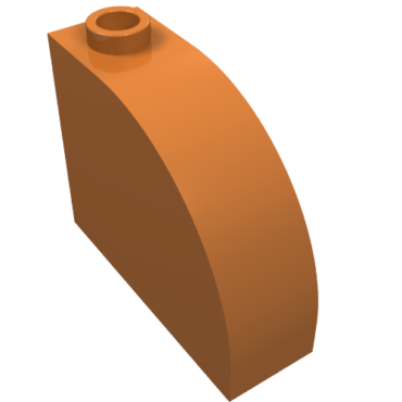 33243 - Slope, Curved 3 x 1 x 2 with Hollow Stud