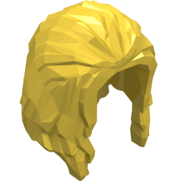 34316 - Minifigure, Hair Long, Parted in Front