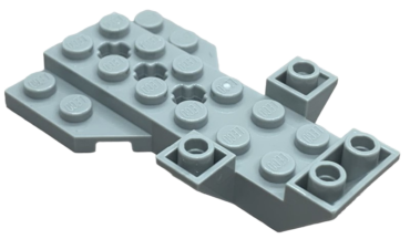 3536 - Vehicle, Base 4 x 7 x 1 Triple Inverted Slope with Wedge Plate and 3 Axle Holes