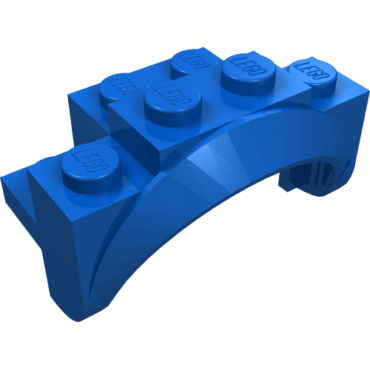 35789 - Vehicle, Mudguard 4 x 2 1/2 x 2 with Arch Round, Solid Studs, and Rounded Legs