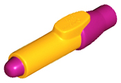 35809pb02 - Minifigure, Utensil Pen with Molded Magenta Tip and Cap Pattern