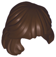 36037 - Minifigure, Hair Female Mid-Length Combed Behind Ear
