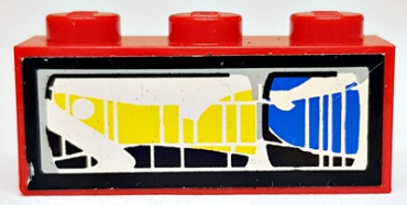 3622pb011R - Brick 1 x 3 with Front Headlight Pattern Model Right Side (Sticker) - Set 8280