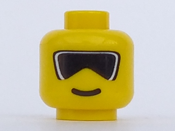 3626px88 - Minifigure, Head Glasses with Dark Ski Goggles Pattern