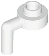 3661 - Plate, Round 1 x 1 Open Stud with Bar Arm Down