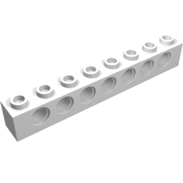 3702 - Technic, Brick 1 x 8 with Holes