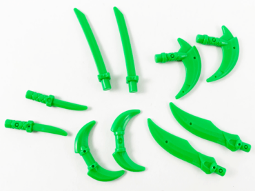 37341 - Minifigure, Weapon Pack Hooks, Knives, and Swords, 10 in Bag (Multipack)