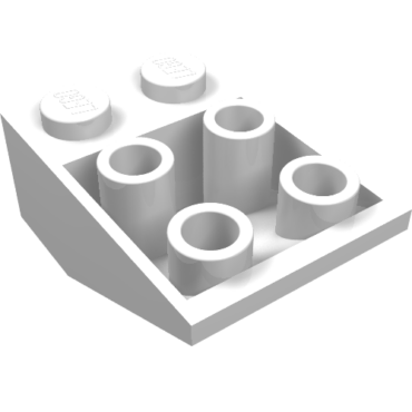 3747a - Slope, Inverted 33 3 x 2 with Flat Bottom Pin without Connections between Studs