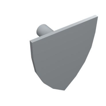 3846 - Minifigure, Shield Triangular