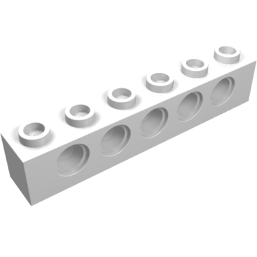 3894 - Technic, Brick 1 x 6 with Holes