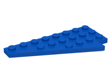 3933a - Wedge, Plate 8 x 4 Wing Left without Underside Stud Notch