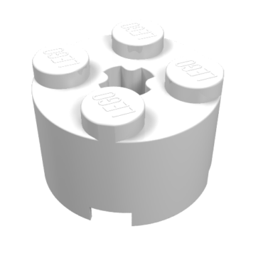 3941 - Brick, Round 2 x 2 with Axle Hole